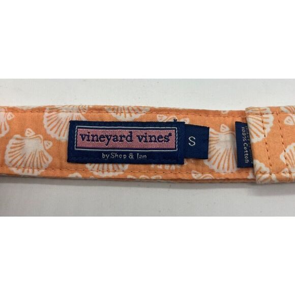 Vineyard Vines‎ Ribbon Belt Women Half Shell Guava Size Small D-Ring Adjustable - Picture 2 of 4